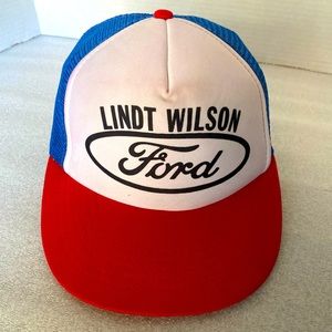 Vintage Lindt Wilson Ford Mesh Foam Trucker Hat